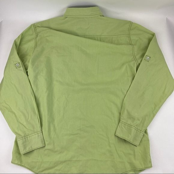 Parc 81 Button Up Shirt Mens XL Green Pockets - Picture 6 of 9